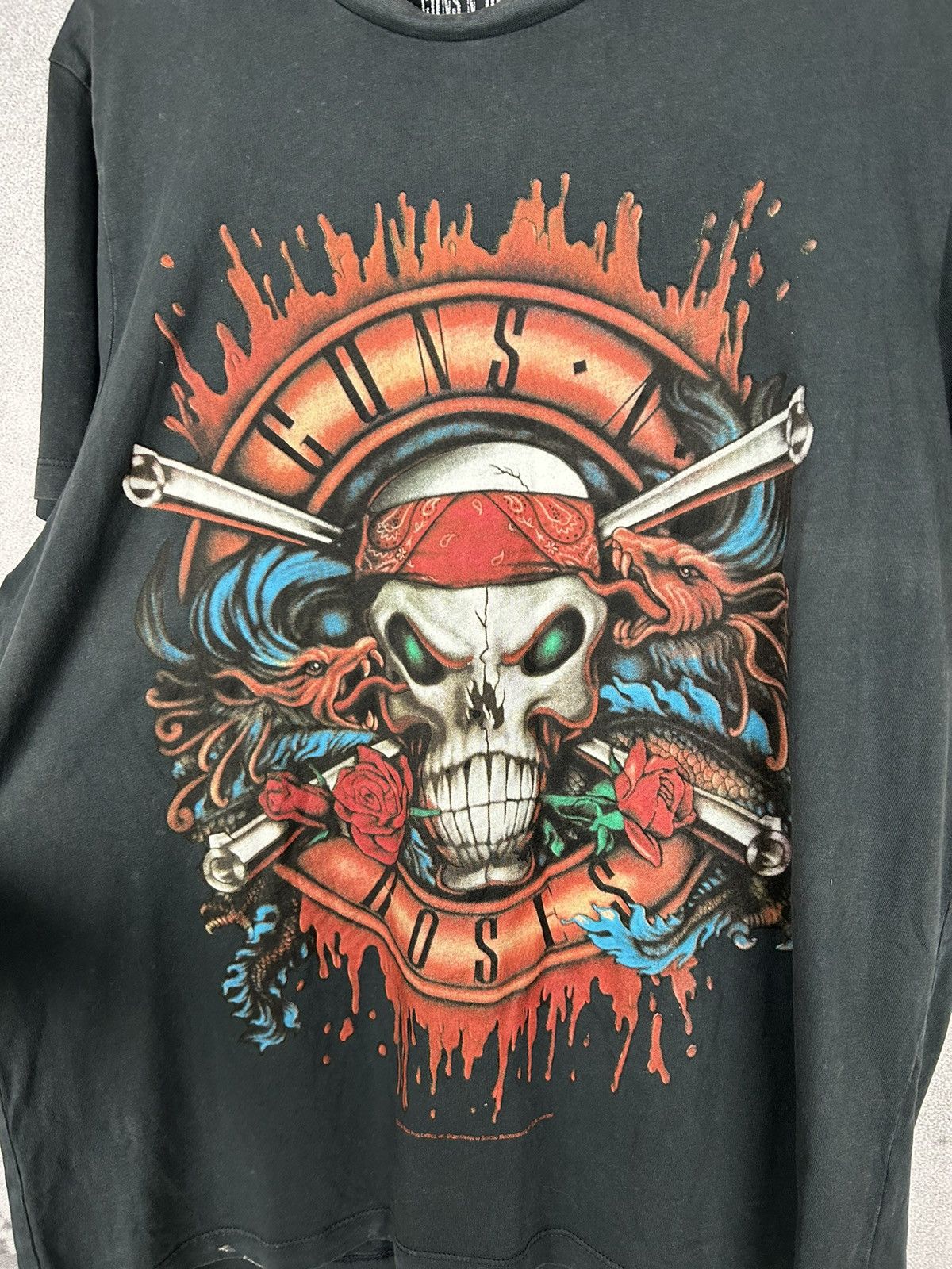 Band Tees Guns And Roses Rock Band Tee Tour Horror Metal Punk Size US L / EU 52-54 / 3 - 3 Thumbnail