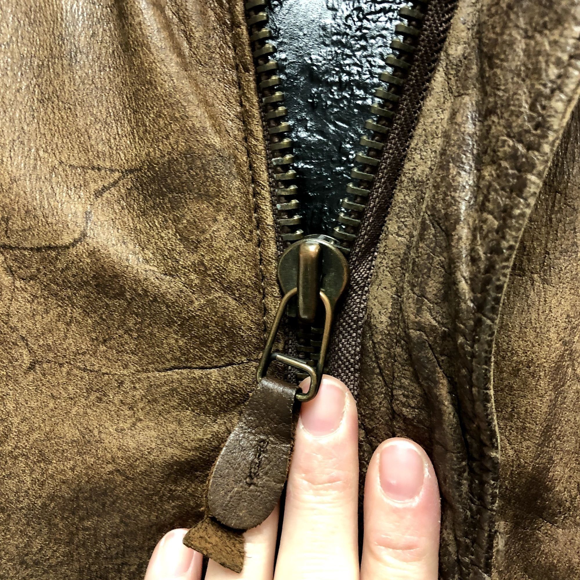 Vtg 80 90's Gitano Brown DISTRESSED Bomber A2 FLIGHT Jacket