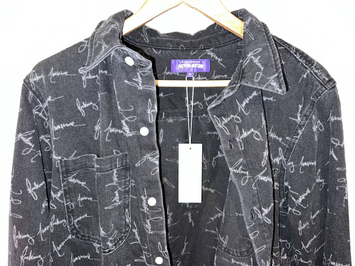 Fucking Awesome Fucking Awesome Script Button Up Shirt Size US M / EU 48-50 / 2 - 2 Thumbnail