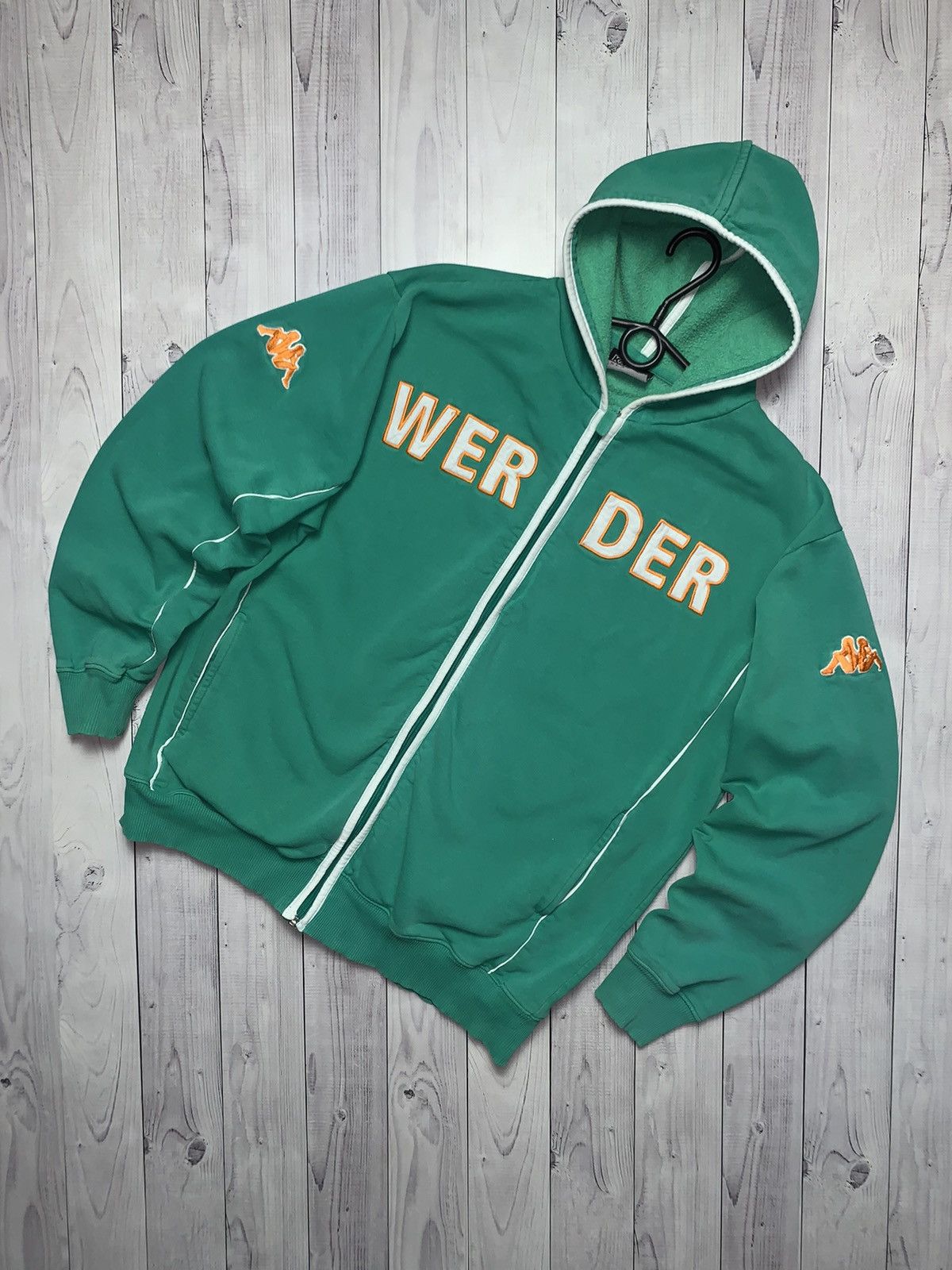 Vintage Bremen Werder soccer track jacket size XL green