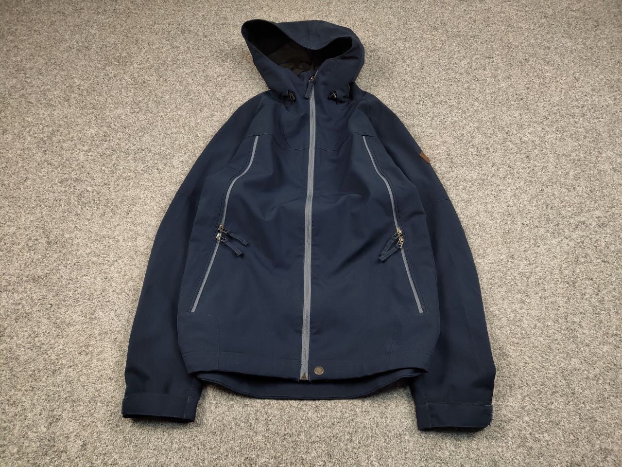 O'Neill O'neill Hail-Shell Navy Blue Hooded Zip Pocket Jacket Size US XL / EU 56 / 4 - 2 Thumbnail