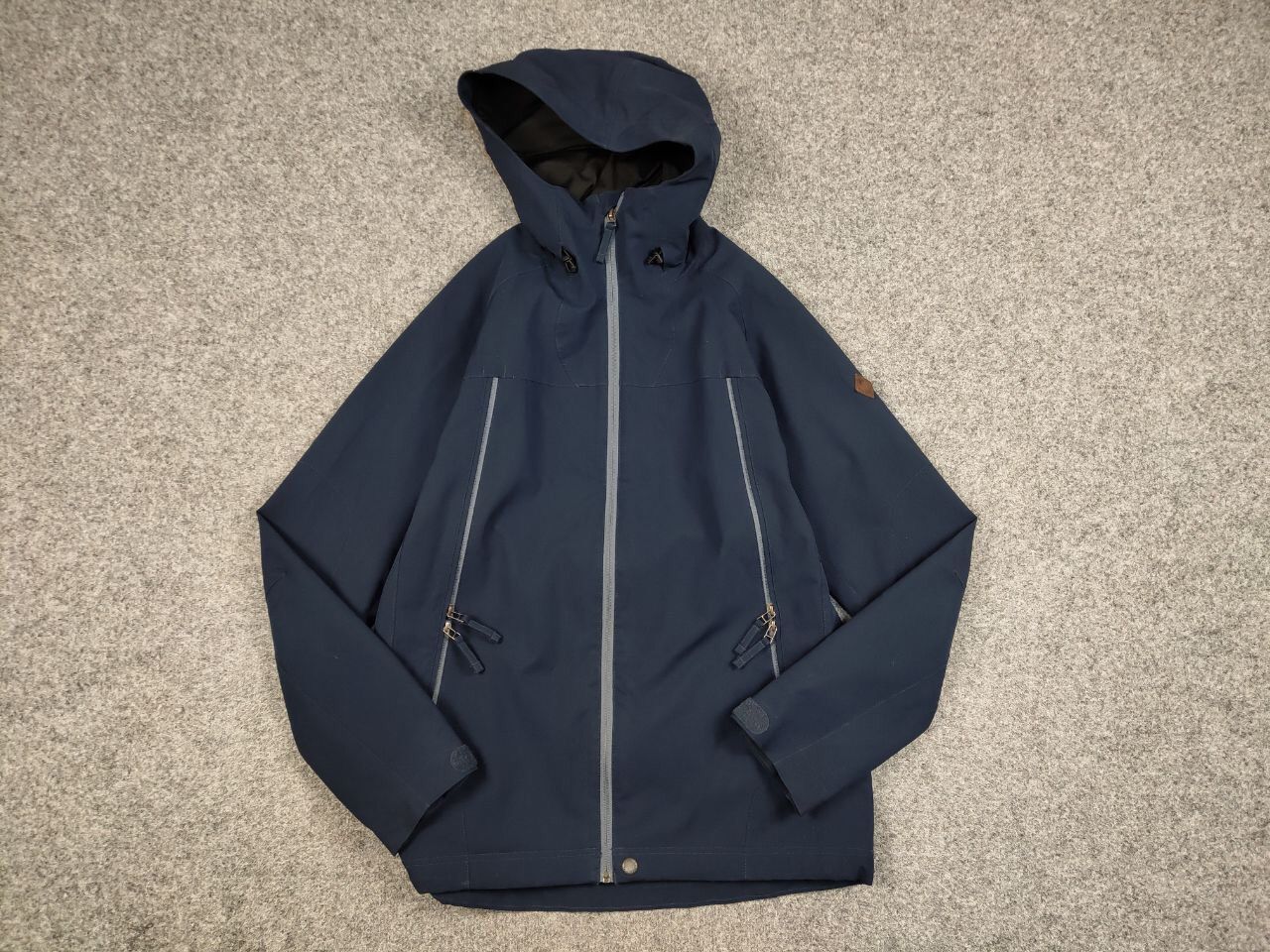O'Neill O'neill Hail-Shell Navy Blue Hooded Zip Pocket Jacket Size US XL / EU 56 / 4 - 13 Thumbnail