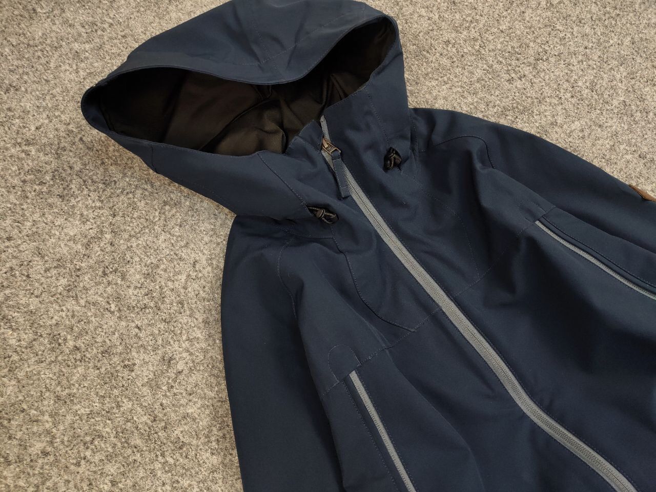 O'Neill O'neill Hail-Shell Navy Blue Hooded Zip Pocket Jacket Size US XL / EU 56 / 4 - 7 Thumbnail