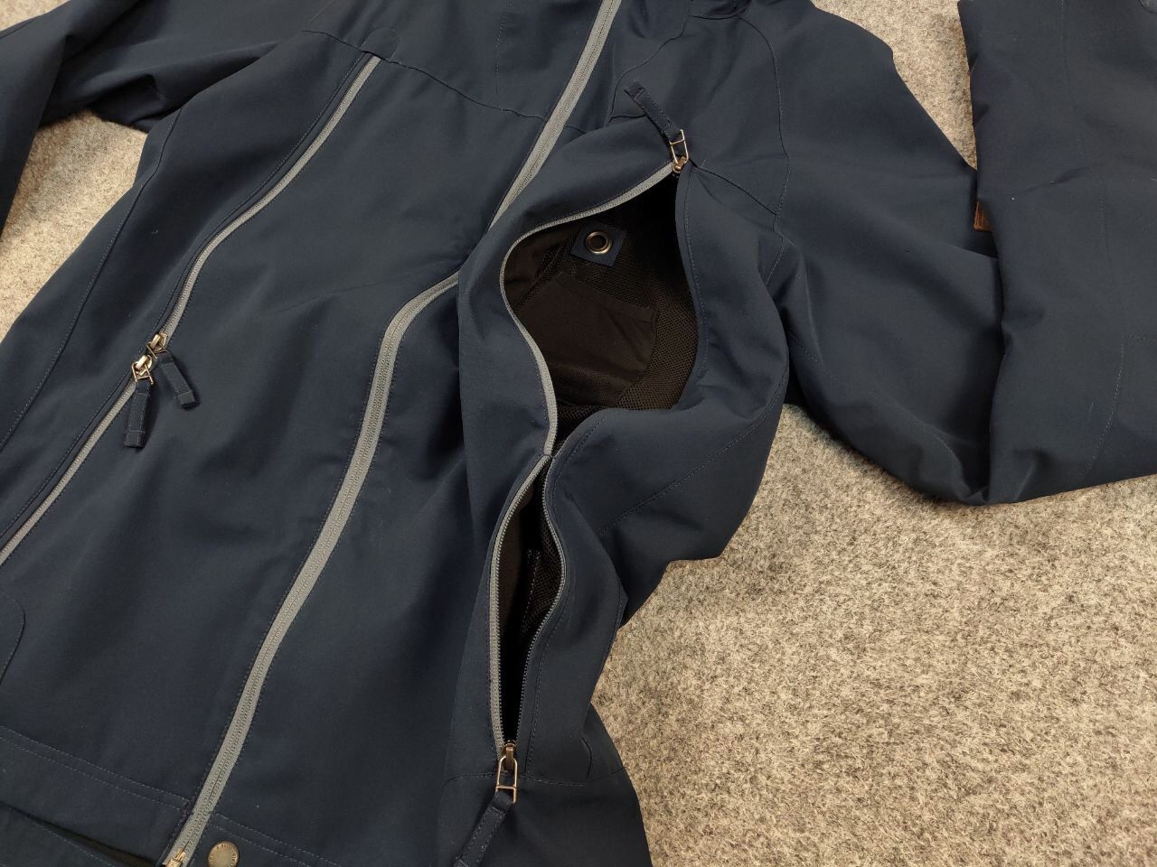 O'Neill O'neill Hail-Shell Navy Blue Hooded Zip Pocket Jacket Size US XL / EU 56 / 4 - 15 Thumbnail