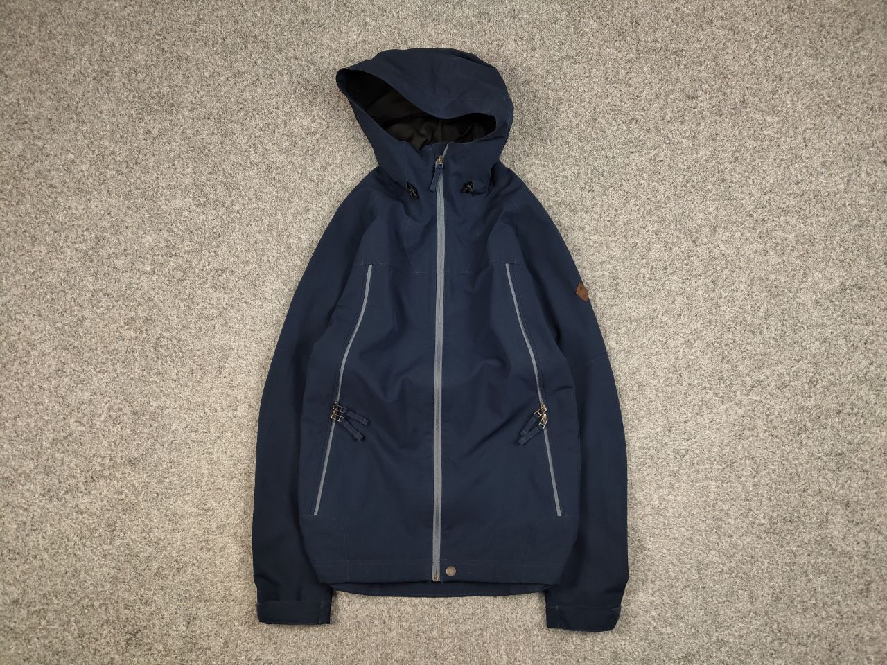 O'Neill O'neill Hail-Shell Navy Blue Hooded Zip Pocket Jacket Size US XL / EU 56 / 4 - 1 Thumbnail