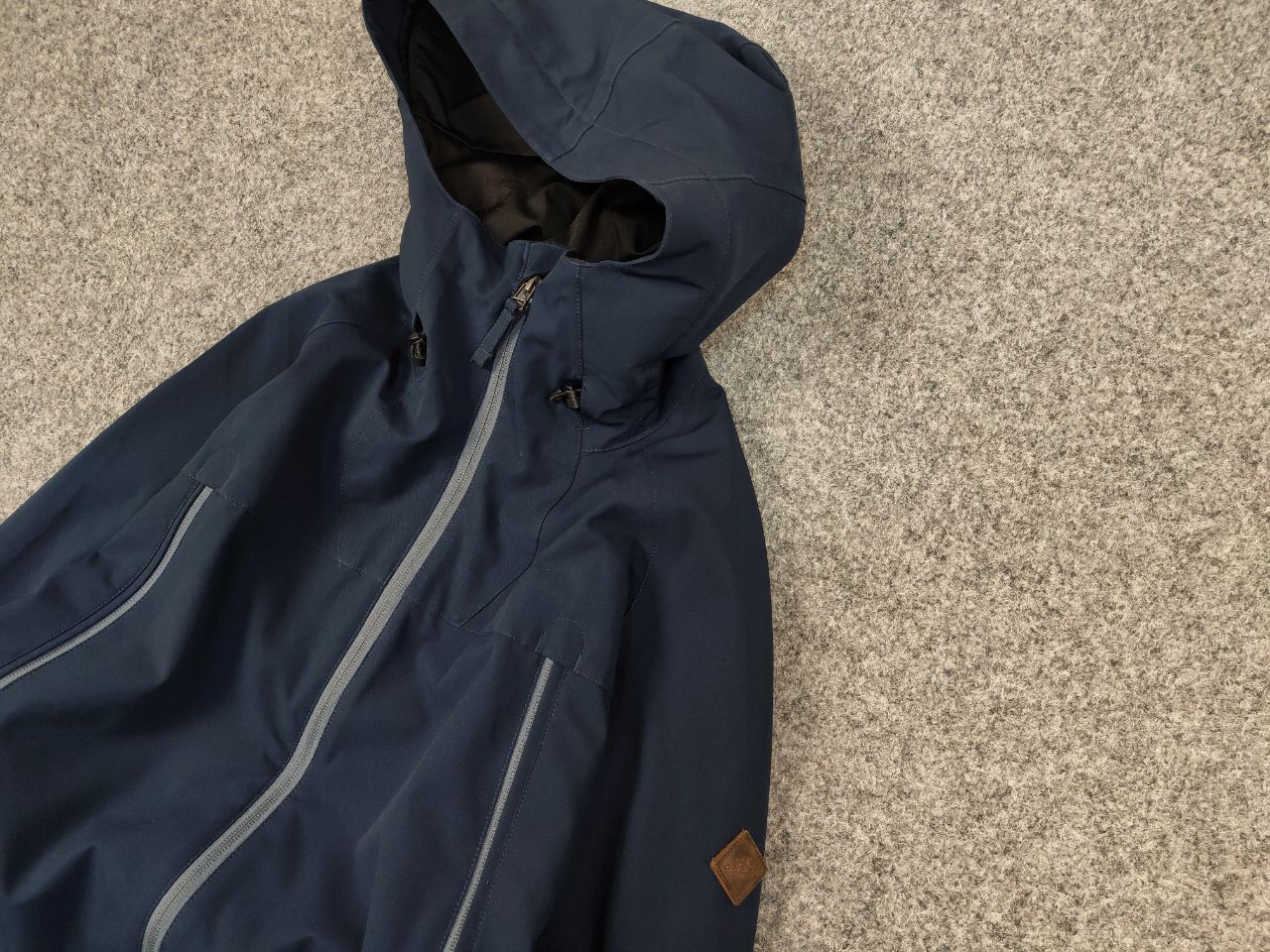 O'Neill O'neill Hail-Shell Navy Blue Hooded Zip Pocket Jacket Size US XL / EU 56 / 4 - 4 Thumbnail