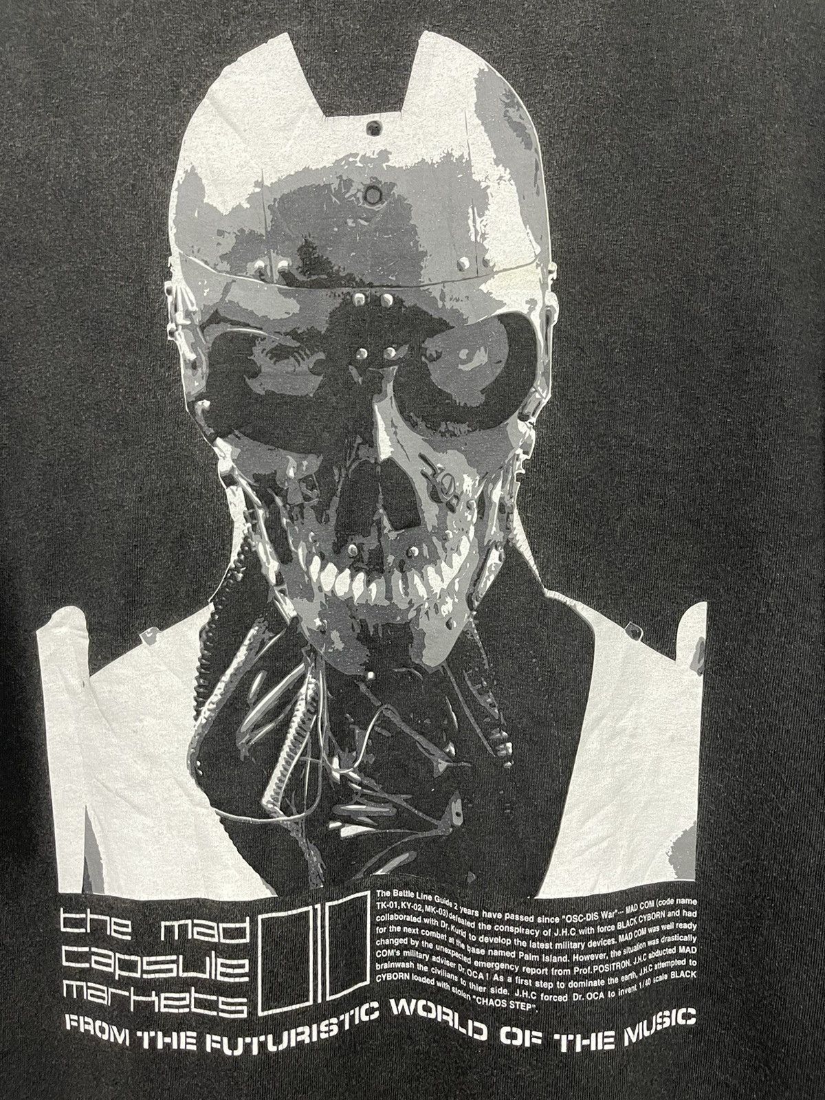 Band Tees × Vintage Vintage Black Cyborn Toyhaven Faded Shirt Size US XL / EU 56 / 4 - 2 Thumbnail