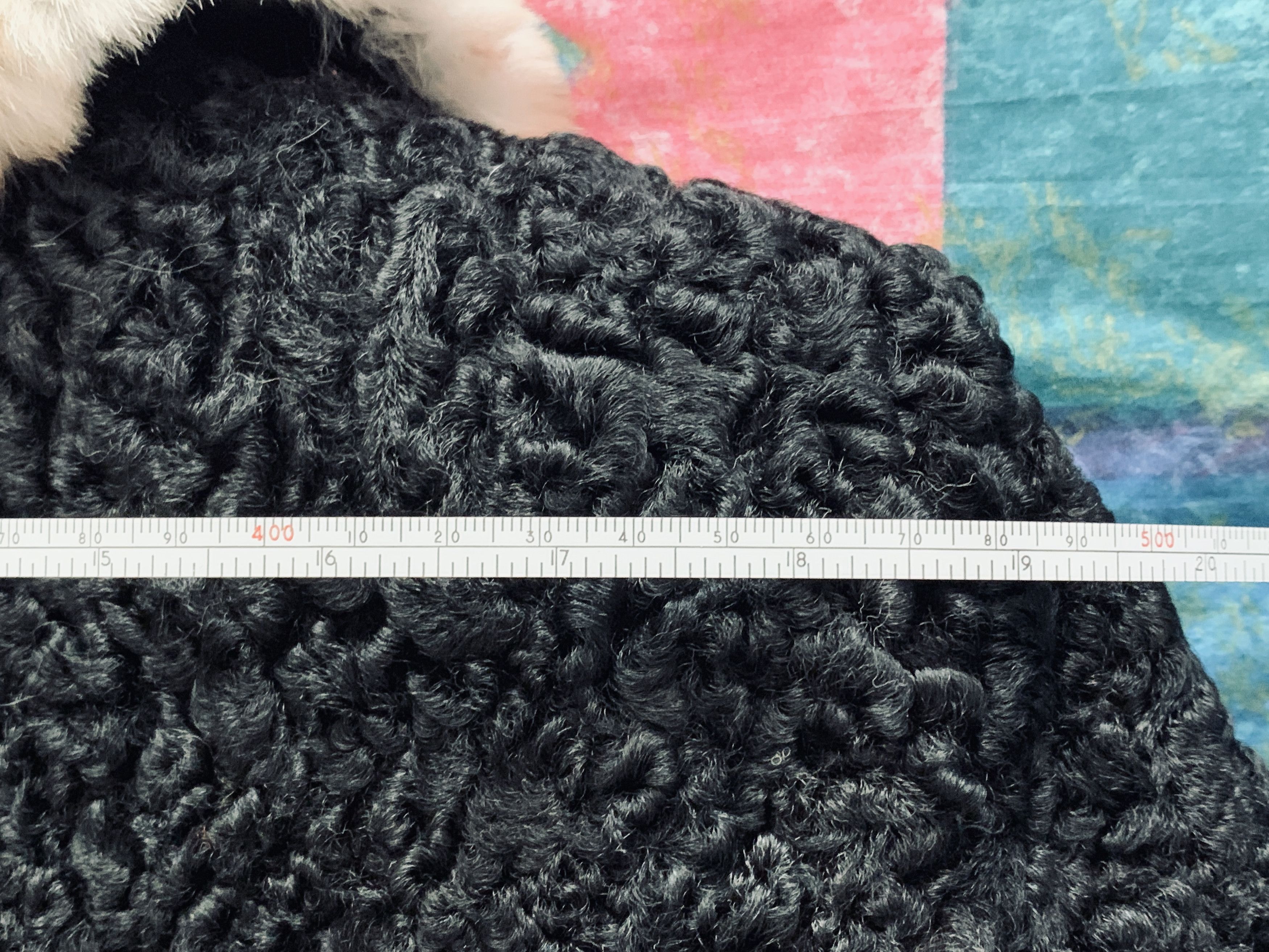 Other Persian Lamb Astrakhan Fur Coat Fur Collar Cuffs Size M / US 6-8 / IT 42-44 - 4 Thumbnail