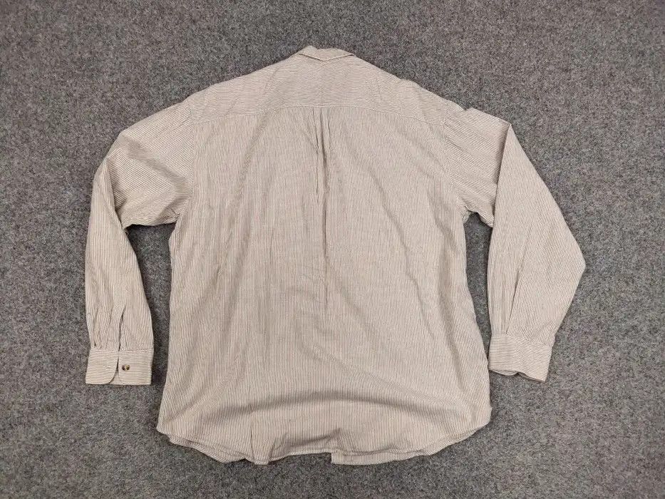 Yves Saint Laurent Vintage 80's Yves Saint Laurent Men's Striped Pockets Shirt Size US L / EU 52-54 / 3 - 7 Thumbnail