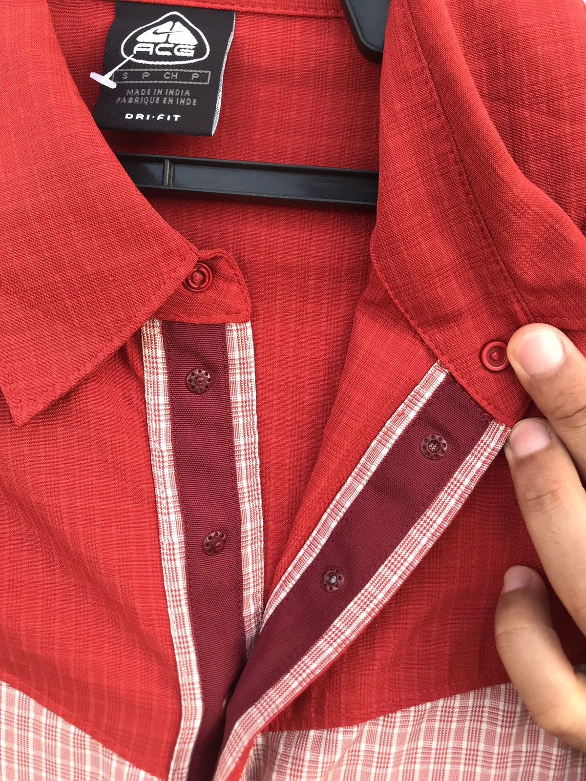 Nike Nike ACG Snap Button Plaid Shirt Size US S / EU 44-46 / 1 - 4 Thumbnail