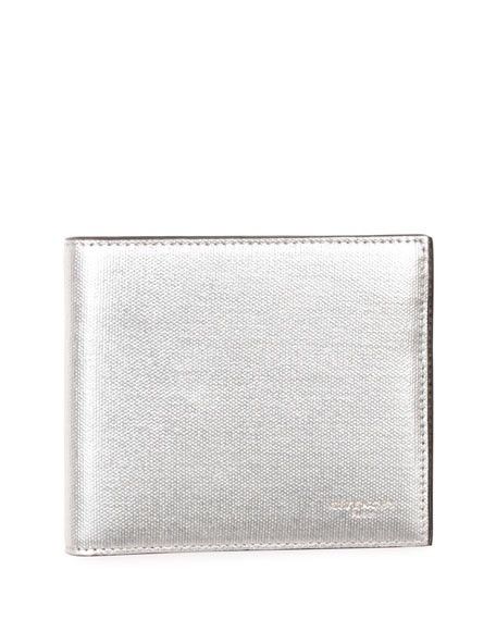 image of Givenchy Silver Billfold Wallet, Men's
