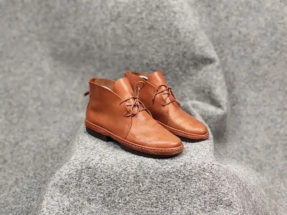 Trippen Trippen Germany Elegant unisex Brown Leather Avantgarde Boot Size US 7 / EU 40 - 3 Thumbnail
