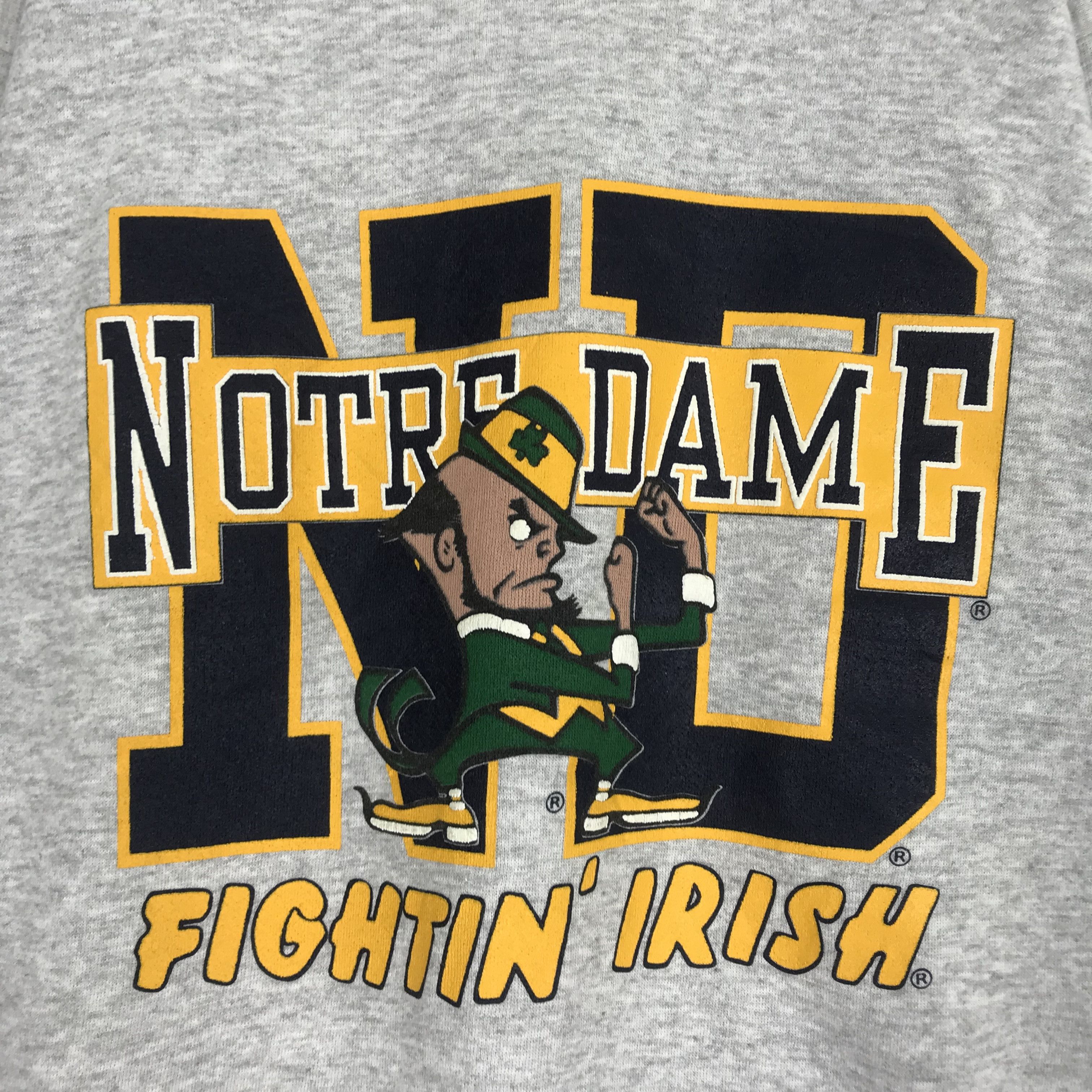Vintage Vintage 90s Notre Dame Fighting Irish University Sweatshirt Size US M / EU 48-50 / 2 - 5 Thumbnail