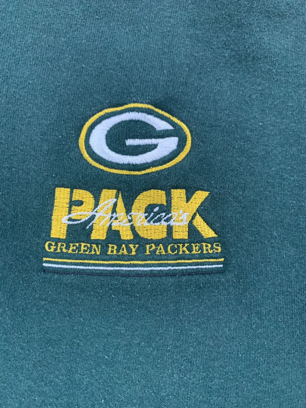 Vintage Vintage Crewneck Green Bay Packers Chest Embroider Crewneck Size US XL / EU 56 / 4 - 2 Thumbnail