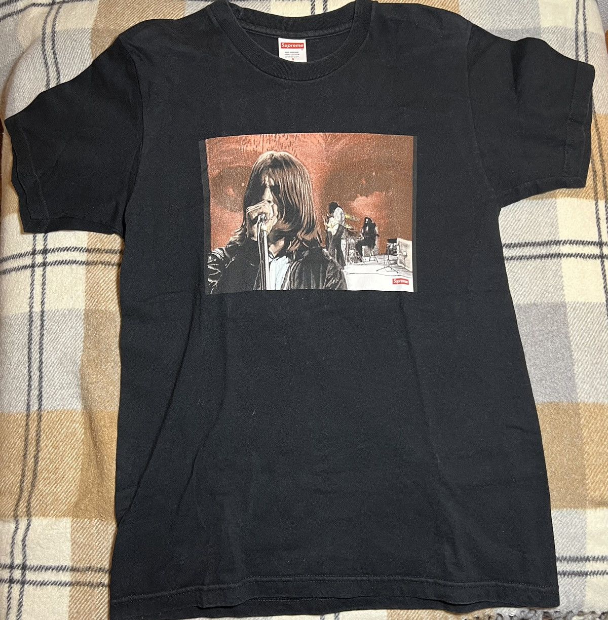 Supreme X Black Sabbath Paranoid Tee Short Sleeve T Shirts 
