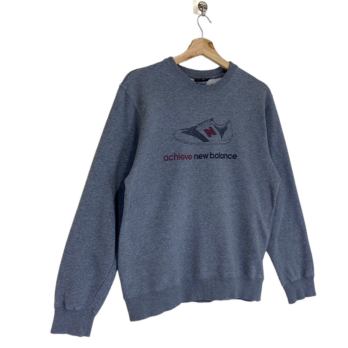 New Balance × Vintage Vintage New Balance Big Logo Printed Crewneck Sweatshirt Size US M / EU 48-50 / 2 - 3 Thumbnail