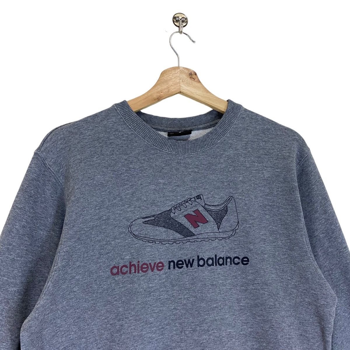 New Balance × Vintage Vintage New Balance Big Logo Printed Crewneck Sweatshirt Size US M / EU 48-50 / 2 - 4 Thumbnail