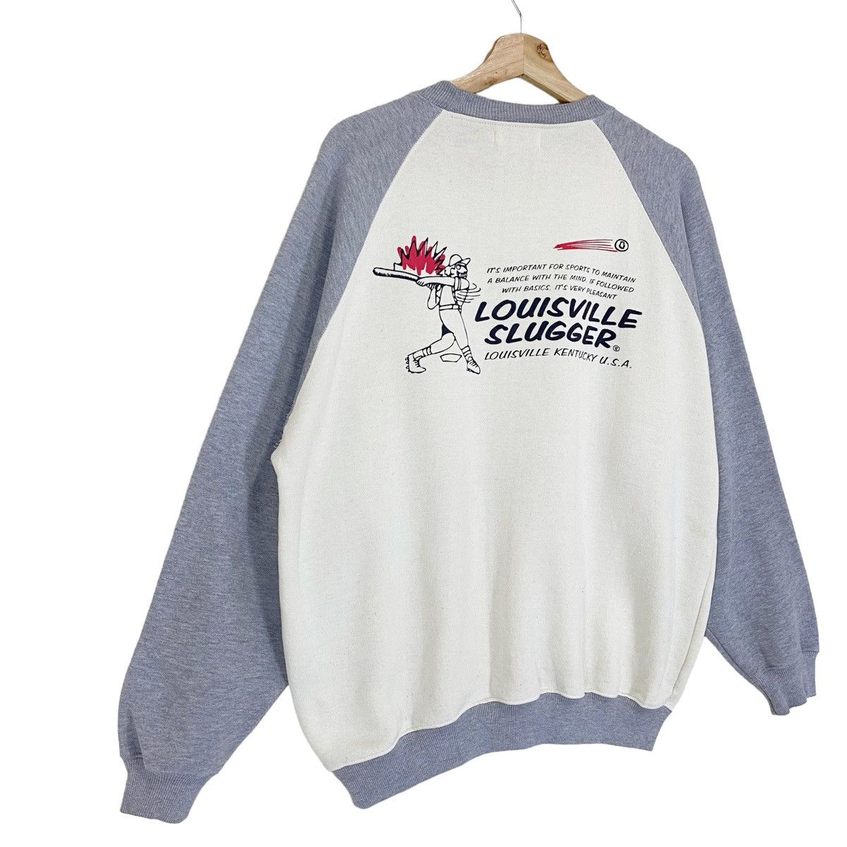 Louisville Slugger × Vintage Vintage Louisville Slugger Big Logo Sweatshirt Size L Size US L / EU 52-54 / 3 - 2 Thumbnail