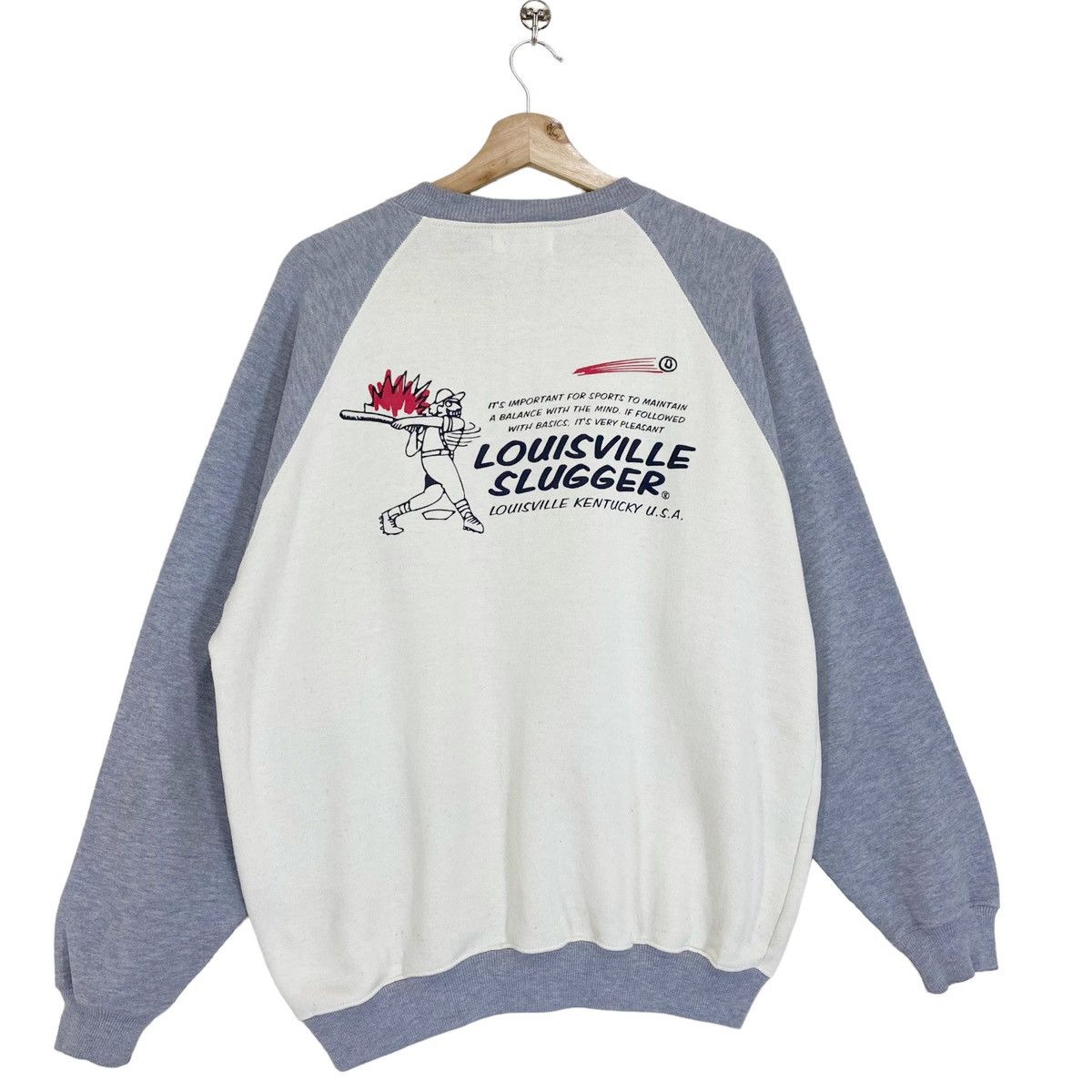 Louisville Slugger × Vintage Vintage Louisville Slugger Big Logo Sweatshirt Size L Size US L / EU 52-54 / 3 - 1 Thumbnail