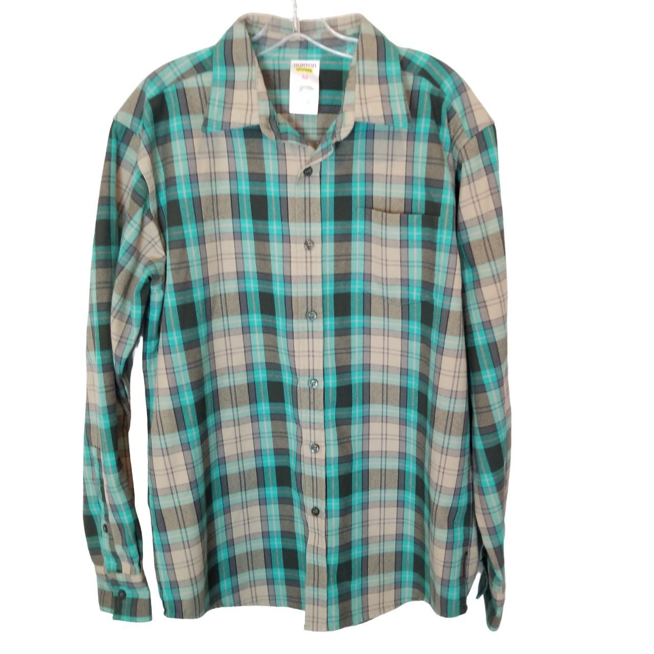 Burton Burton DryRide M Plaid Long Sleeves Button Up Flannel Shirt