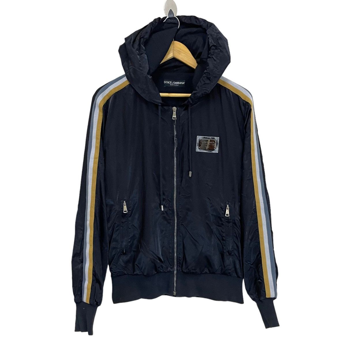 Dolce & Gabbana 💥 Dolce & Gabbana Black Sweater Zipper Hoodie Jacket Size US M / EU 48-50 / 2 - 1 Thumbnail