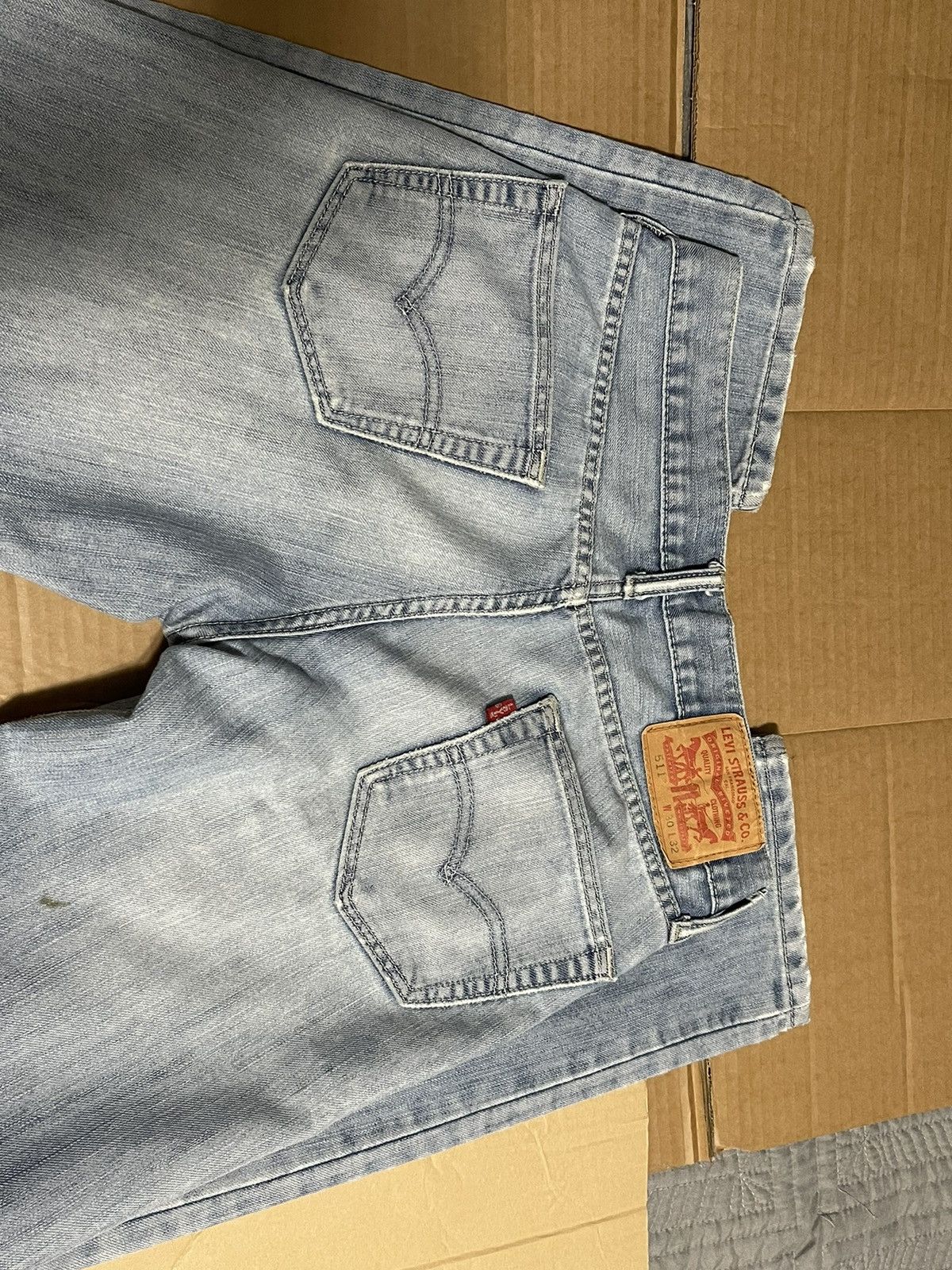 Levi's Vintage Distressed Levis 511 30 x 32 Size US 30 / EU 46 - 4 Thumbnail