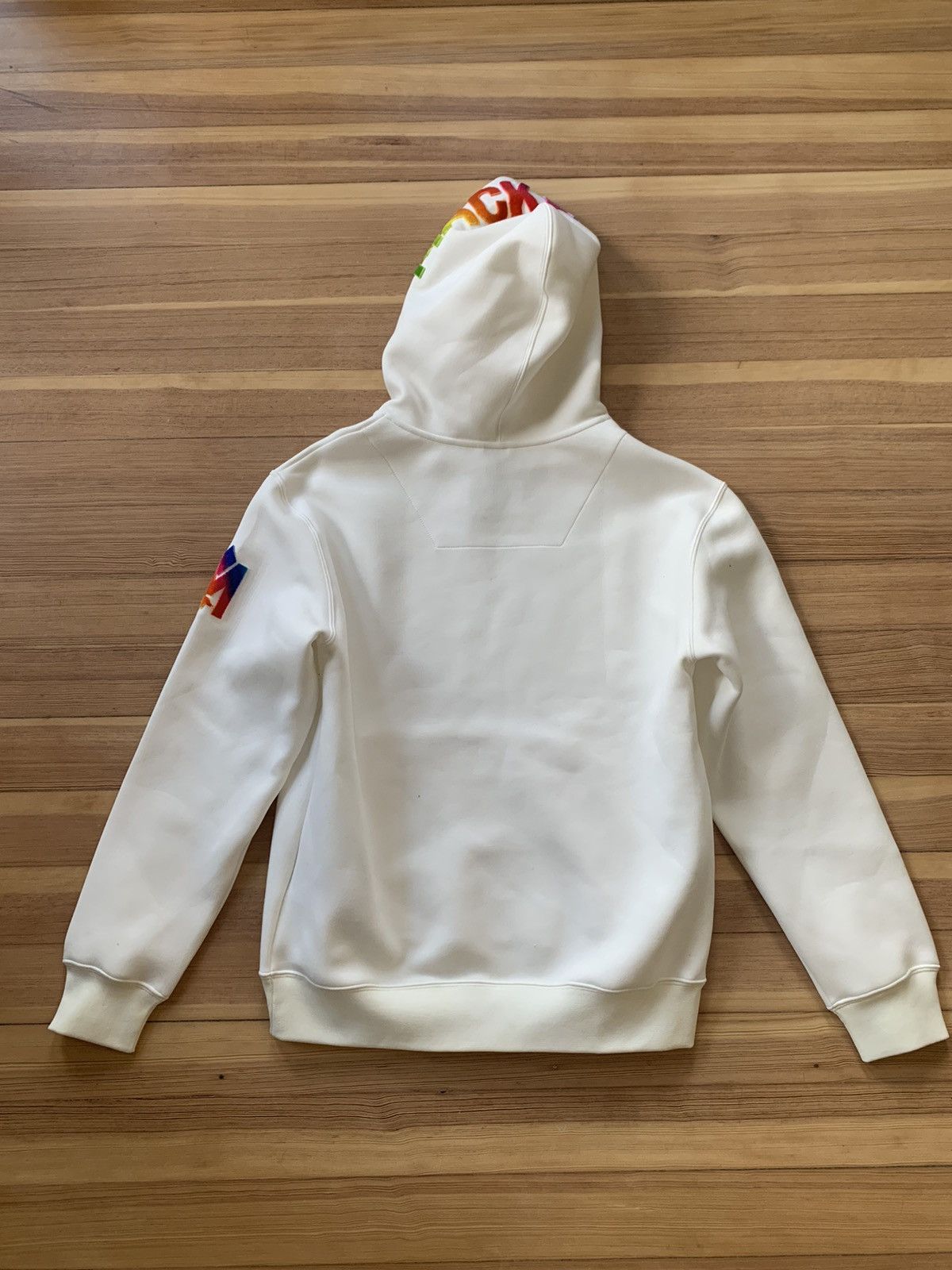 Mackage New White Rainbow Logo Krys Hoodie Size US M / EU 48-50 / 2 - 2 Thumbnail
