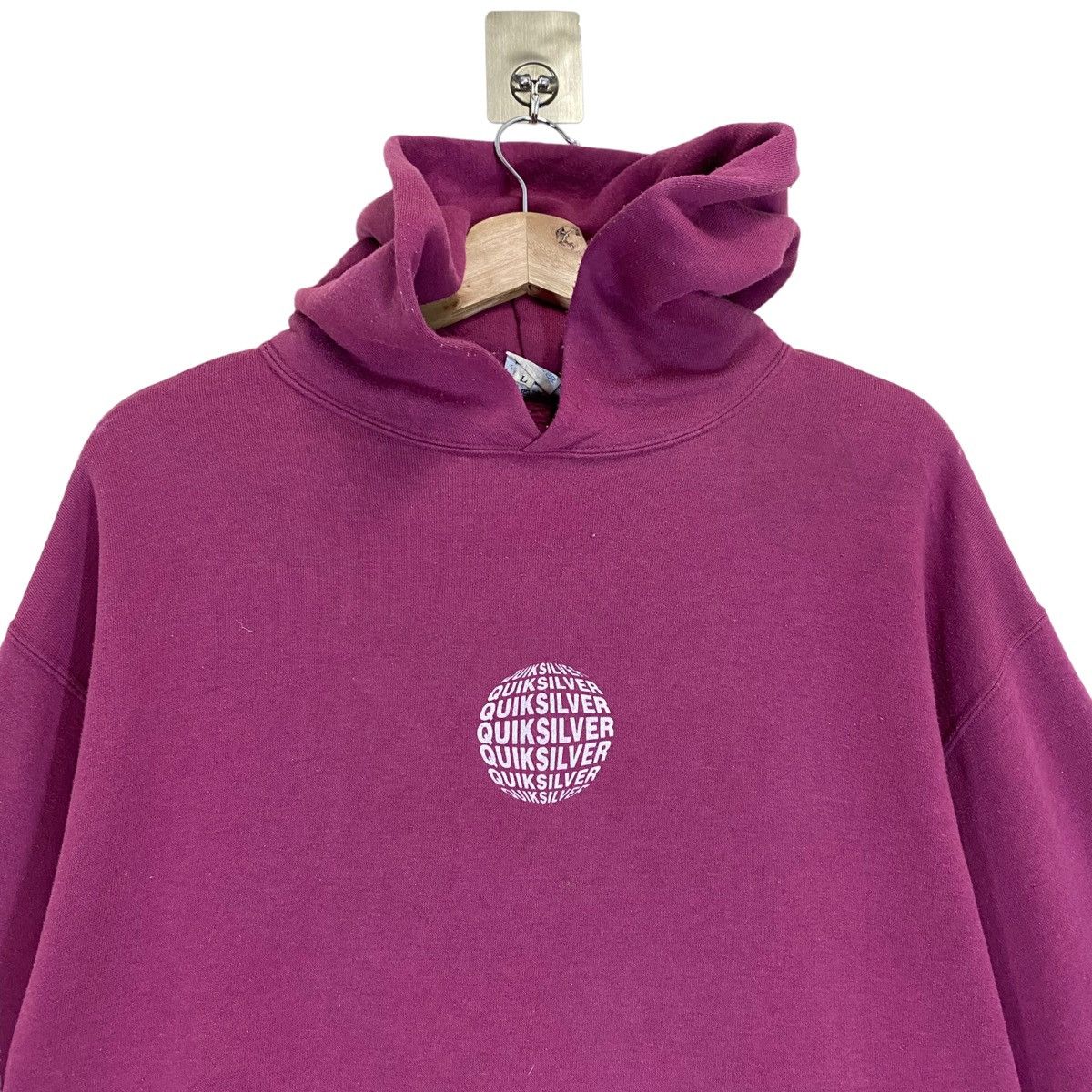Quiksilver × Vintage Vintage 90s Quiksilver Big Logo Hoodies Size L Size US L / EU 52-54 / 3 - 6 Thumbnail
