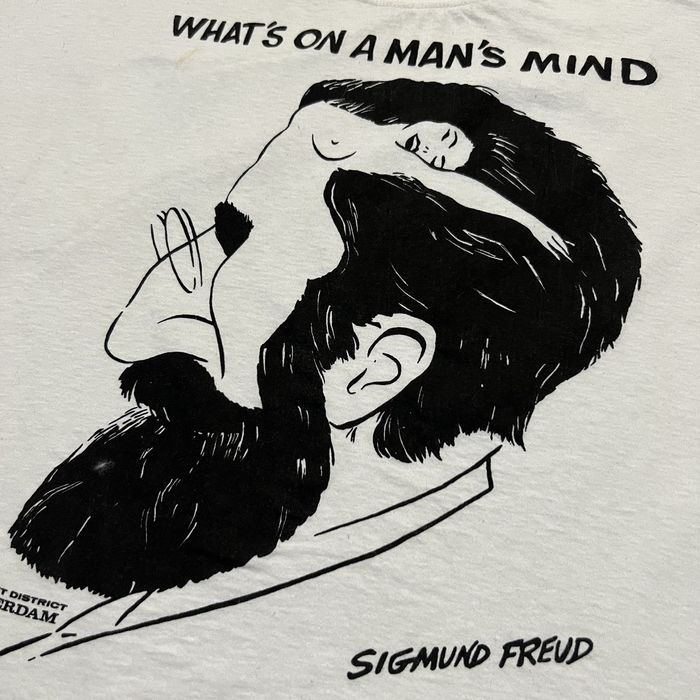 Vintage VTG Sigmund Freud What's On a Man's Mind Amsterdam Art Shirt Grailed
