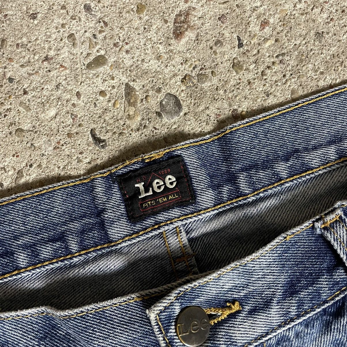 Lee × Vintage Vintage Lee Brooklyn Baby Blue Denim Pants Washed Faded Size US 36 / EU 52 - 5 Thumbnail
