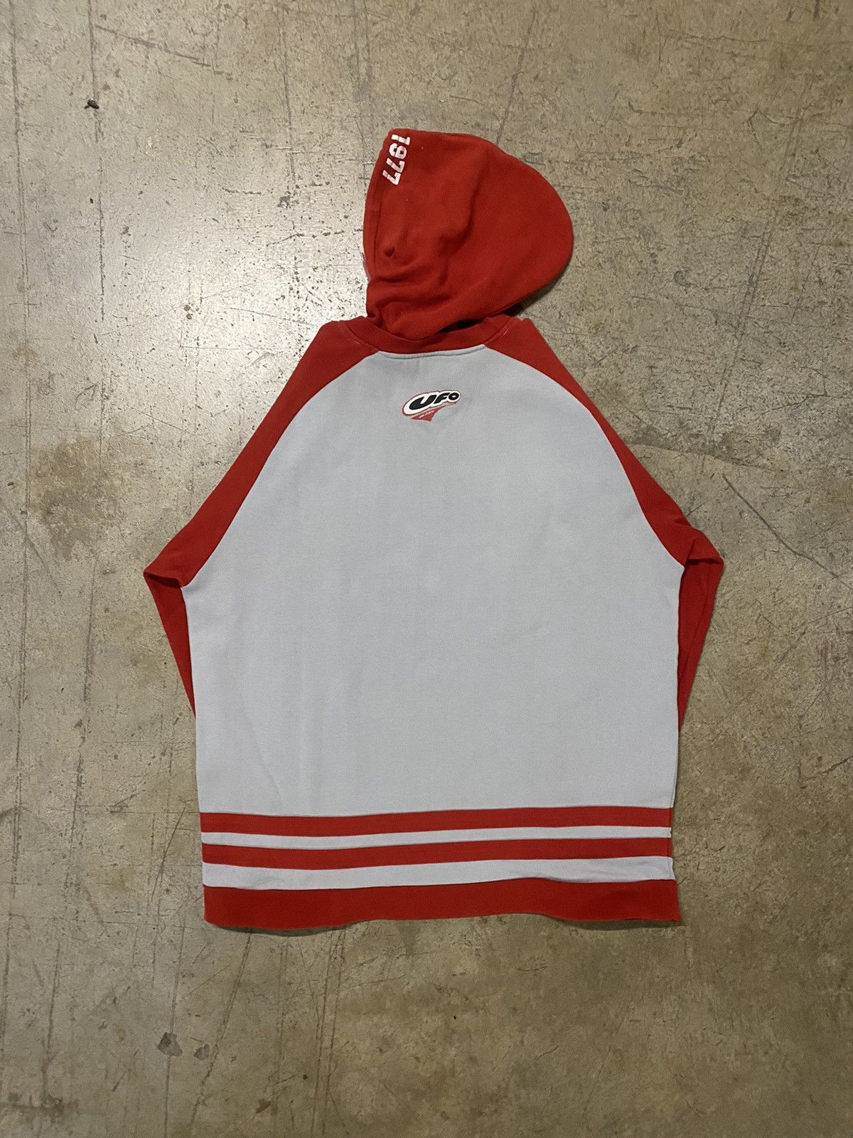 Vintage UFO Plast hoodie motocross Size US XL / EU 56 / 4 - 2 Thumbnail