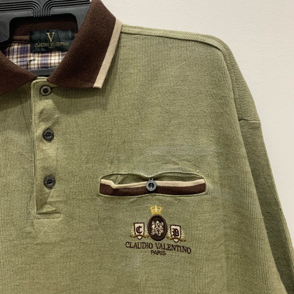 Japanese Brand × Vintage CLAUDIO VALENTINO PARIS Sweatshirt Size LL Fit XL Size US XL / EU 56 / 4 - 3 Thumbnail