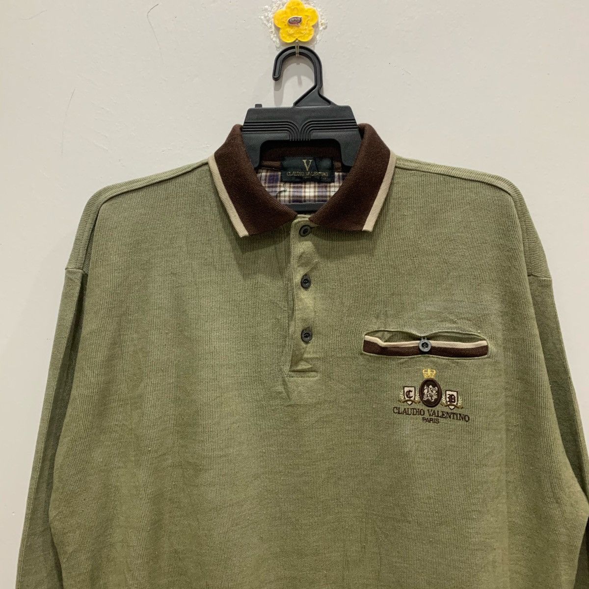 Japanese Brand × Vintage CLAUDIO VALENTINO PARIS Sweatshirt Size LL Fit XL Size US XL / EU 56 / 4 - 2 Thumbnail
