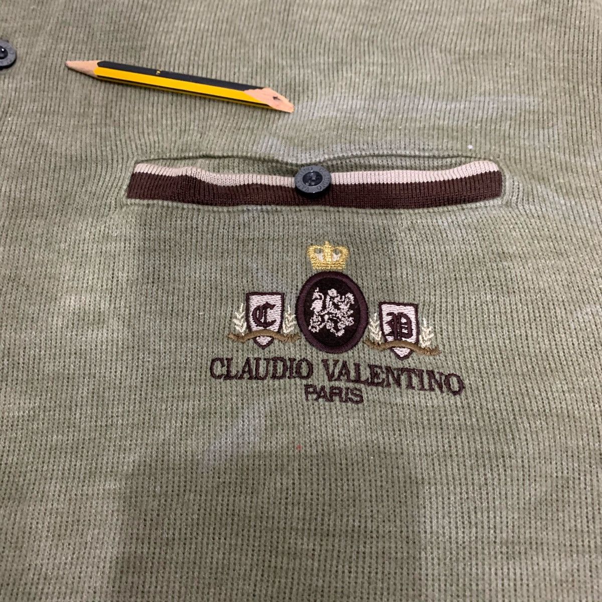 Japanese Brand × Vintage CLAUDIO VALENTINO PARIS Sweatshirt Size LL Fit XL Size US XL / EU 56 / 4 - 12 Thumbnail