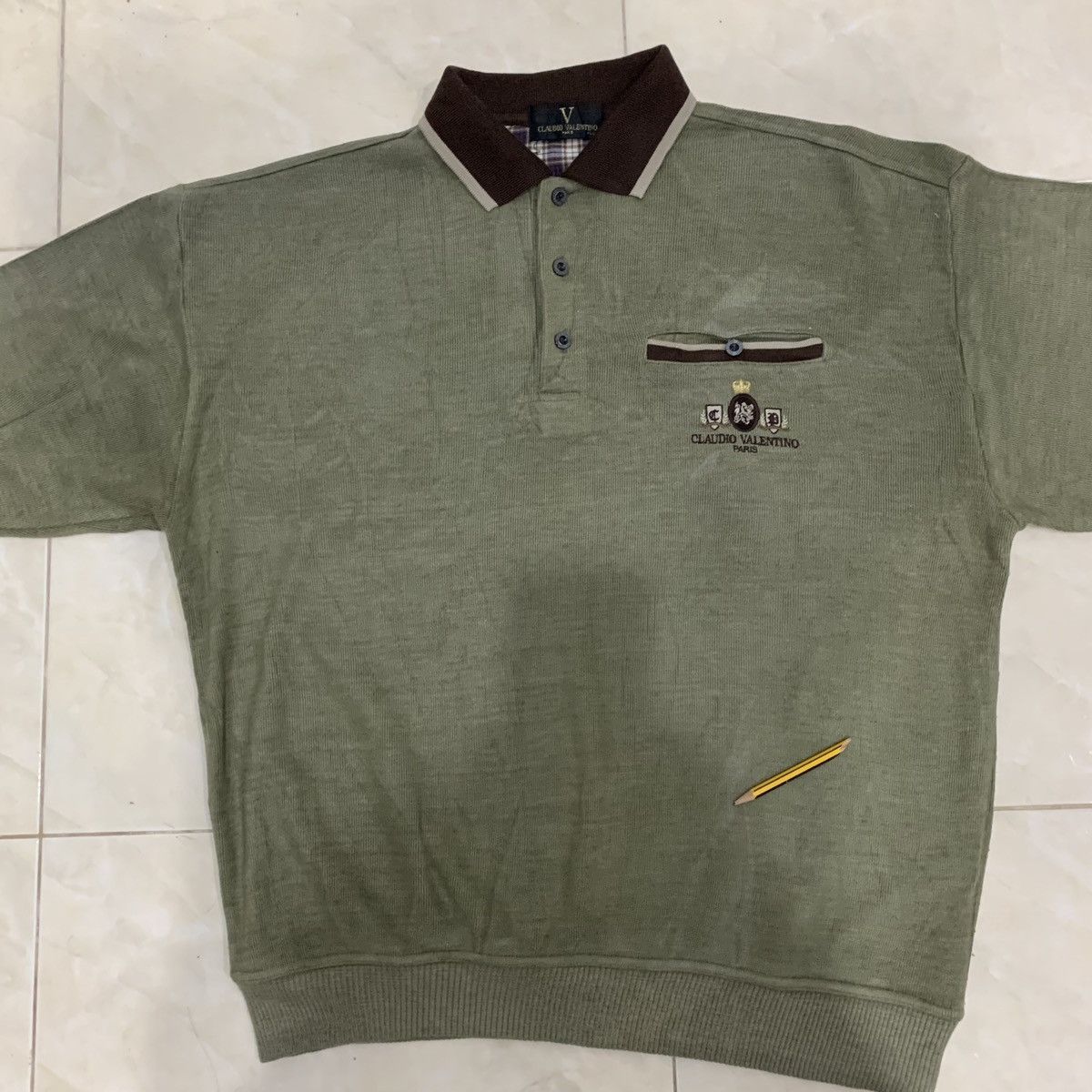 Japanese Brand × Vintage CLAUDIO VALENTINO PARIS Sweatshirt Size LL Fit XL Size US XL / EU 56 / 4 - 9 Thumbnail