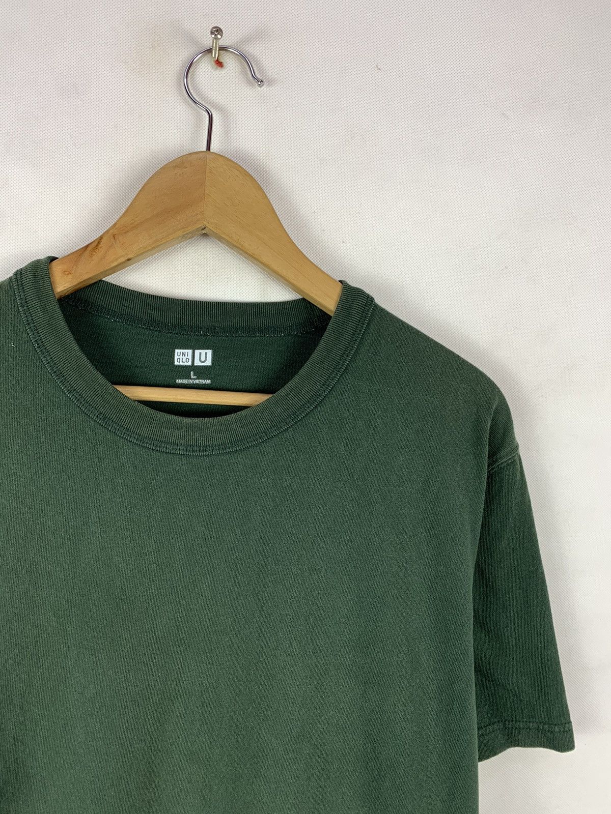 Lemaire × Uniqlo Steals! Uniqlo U Lemaire Navy Green Plain Tee Size US L / EU 52-54 / 3 - 3 Thumbnail