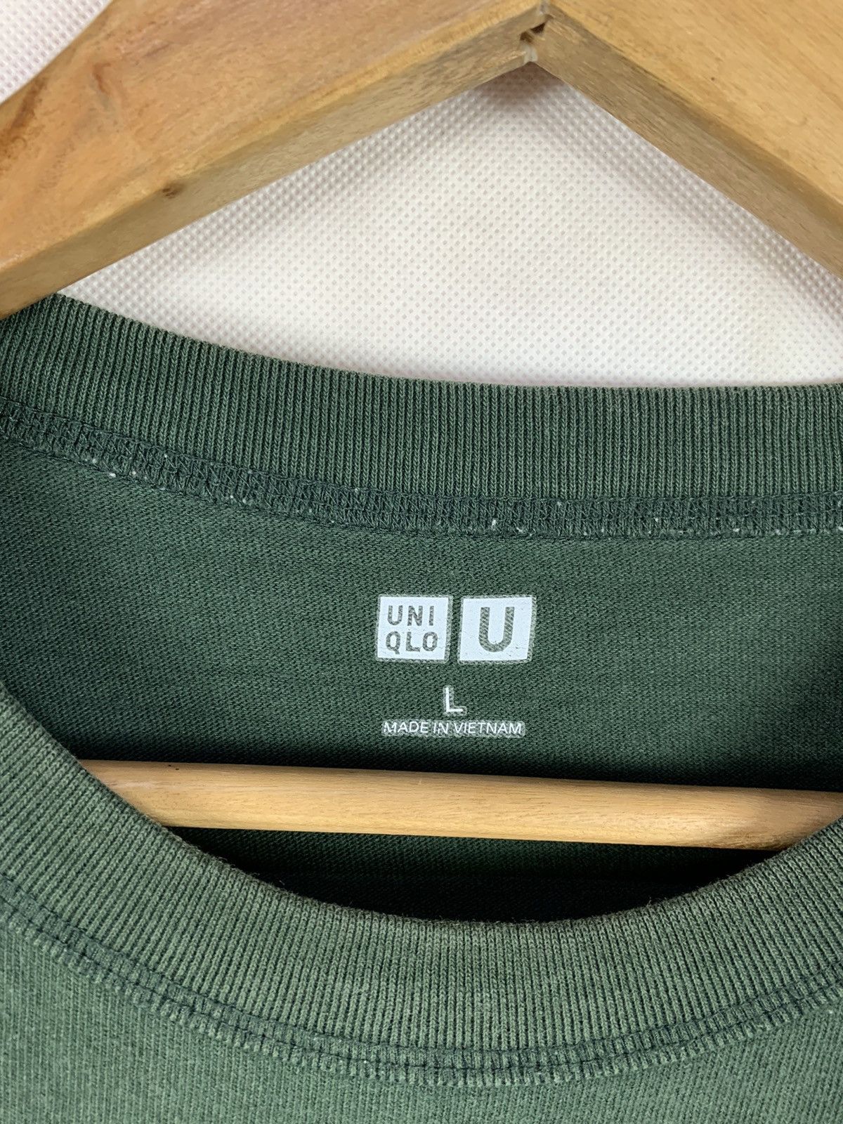 Lemaire × Uniqlo Steals! Uniqlo U Lemaire Navy Green Plain Tee Size US L / EU 52-54 / 3 - 4 Thumbnail