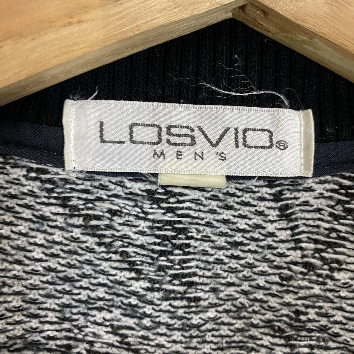 Designer × Vintage Vintage 90’s Losvio Men Collar Jumper Losvio Sweatshirts Size US M / EU 48-50 / 2 - 8 Thumbnail