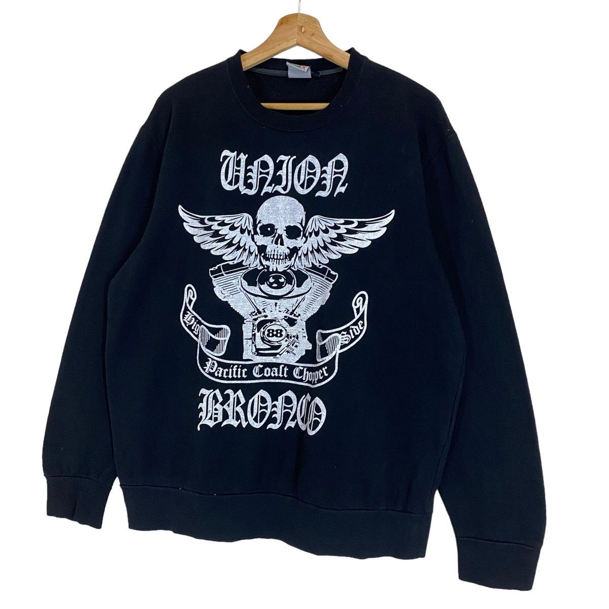 Vintage Vintage Line to Ride Choppers Crewneck Sweatshirt Size L Size US L / EU 52-54 / 3 - 3 Thumbnail