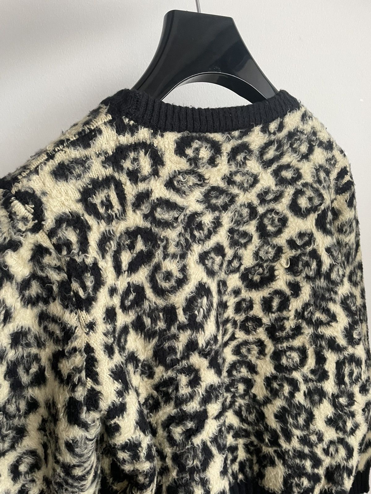Celine × Hedi Slimane Celine Hedi Slimane Runway Sweater Leopard Size US M / EU 48-50 / 2 - 24 Thumbnail