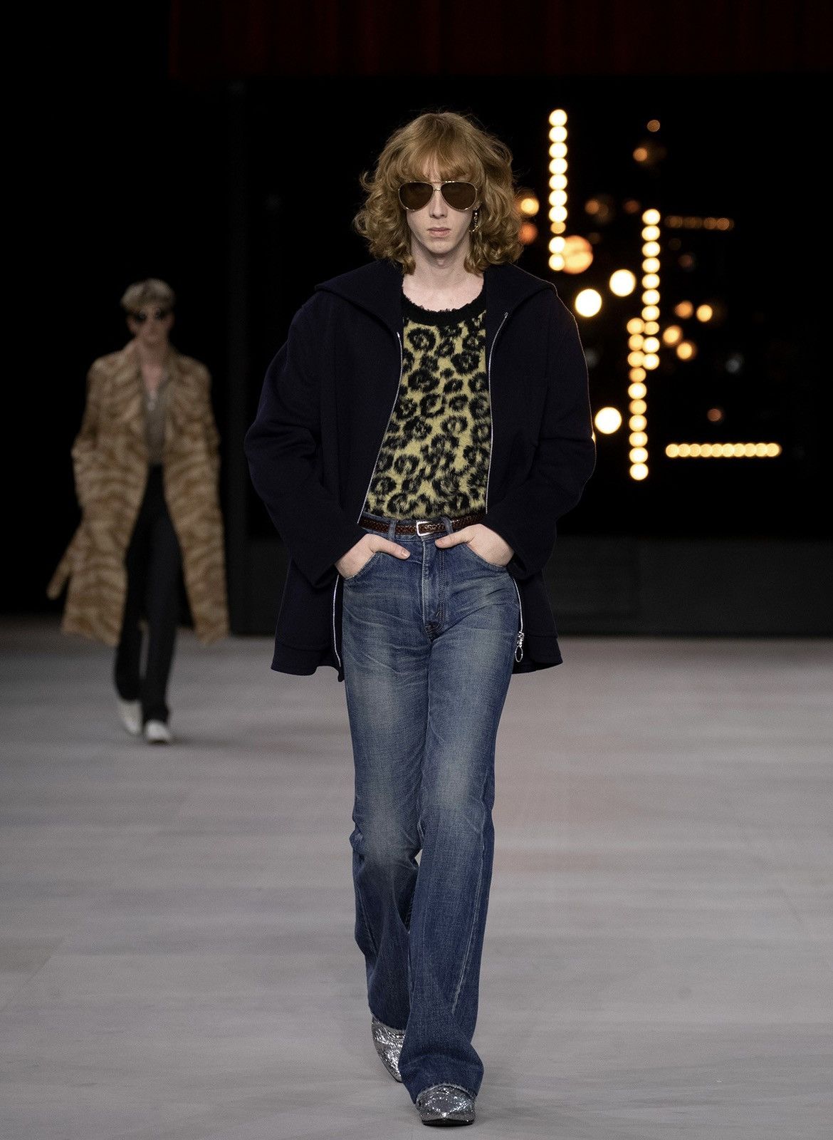 Celine × Hedi Slimane Celine Hedi Slimane Runway Sweater Leopard Size US M / EU 48-50 / 2 - 1 Thumbnail