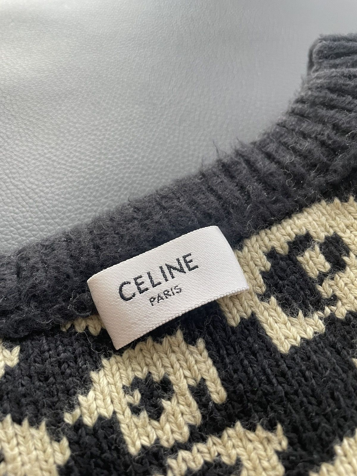 Celine × Hedi Slimane Celine Hedi Slimane Runway Sweater Leopard Size US M / EU 48-50 / 2 - 6 Thumbnail