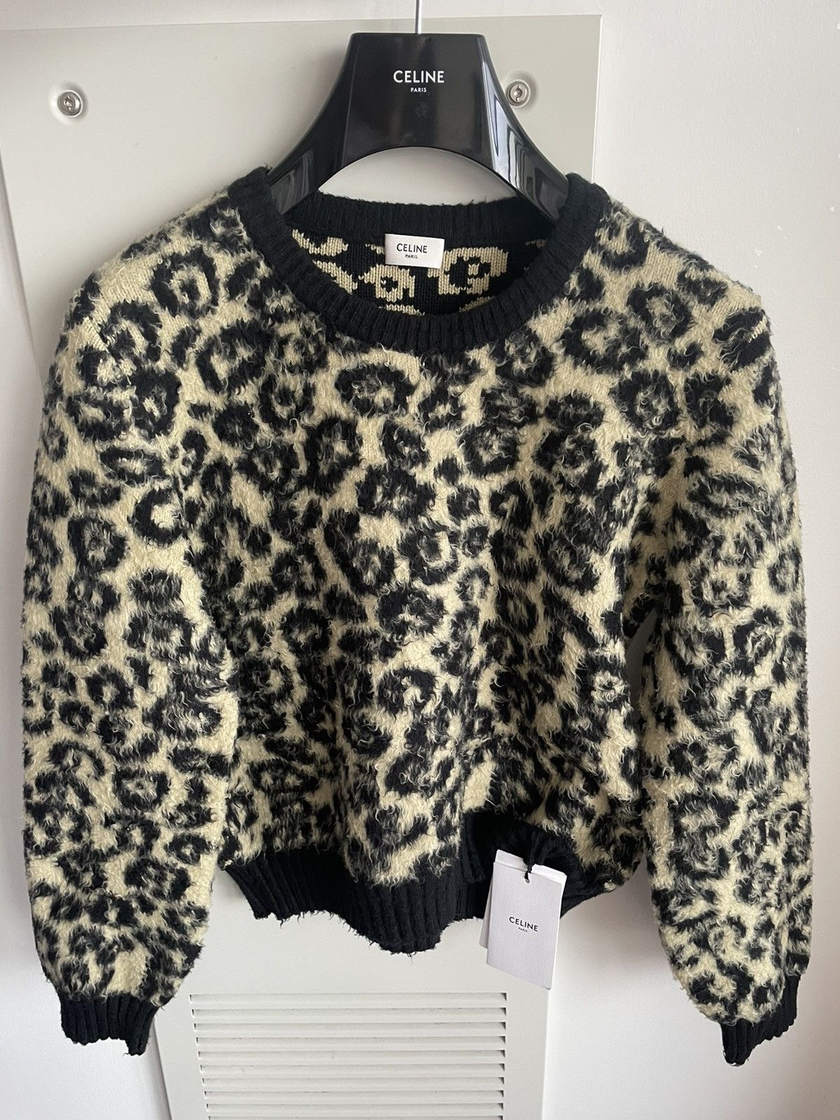 Celine × Hedi Slimane Celine Hedi Slimane Runway Sweater Leopard Size US M / EU 48-50 / 2 - 25 Thumbnail