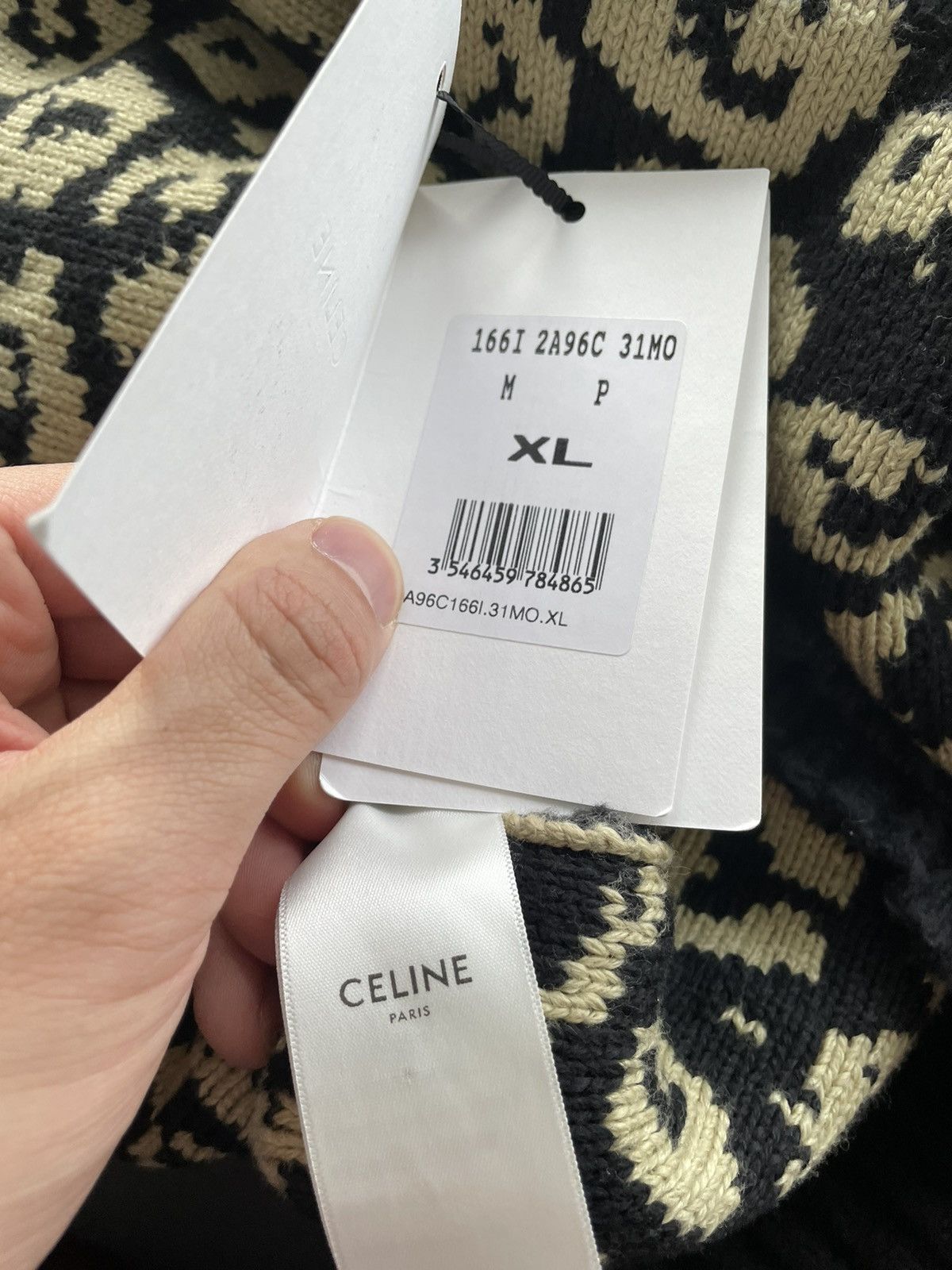 Celine × Hedi Slimane Celine Hedi Slimane Runway Sweater Leopard Size US M / EU 48-50 / 2 - 10 Thumbnail
