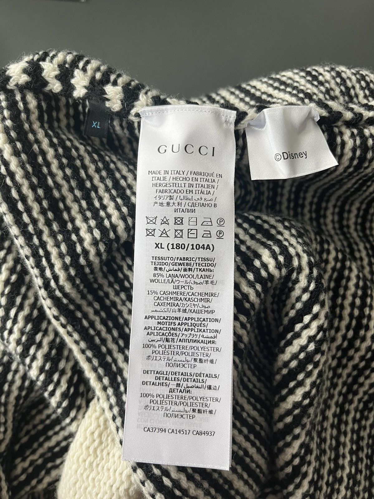 Disney × Gucci $2,800 BrandNew Runway Gucci LimitedEdition Cashmere Sweater Size US XL / EU 56 / 4 - 10 Thumbnail