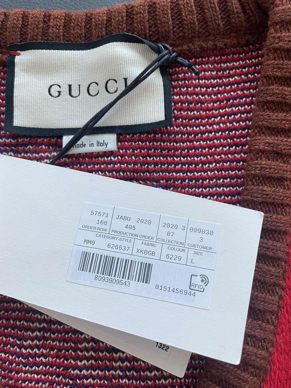 Gucci Rare Brand NEW Limited Edition Runway Sold Out Logo Sweater Size US M / EU 48-50 / 2 - 6 Thumbnail
