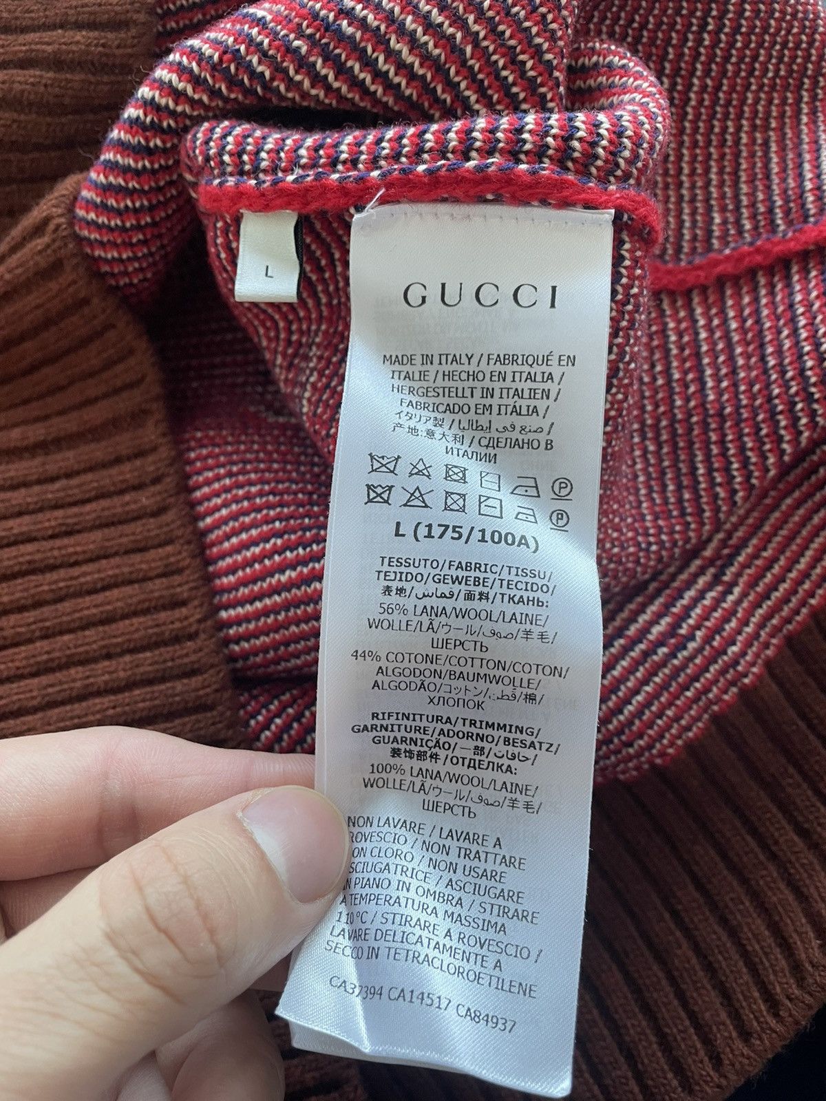 Gucci Rare Brand NEW Limited Edition Runway Sold Out Logo Sweater Size US M / EU 48-50 / 2 - 8 Thumbnail