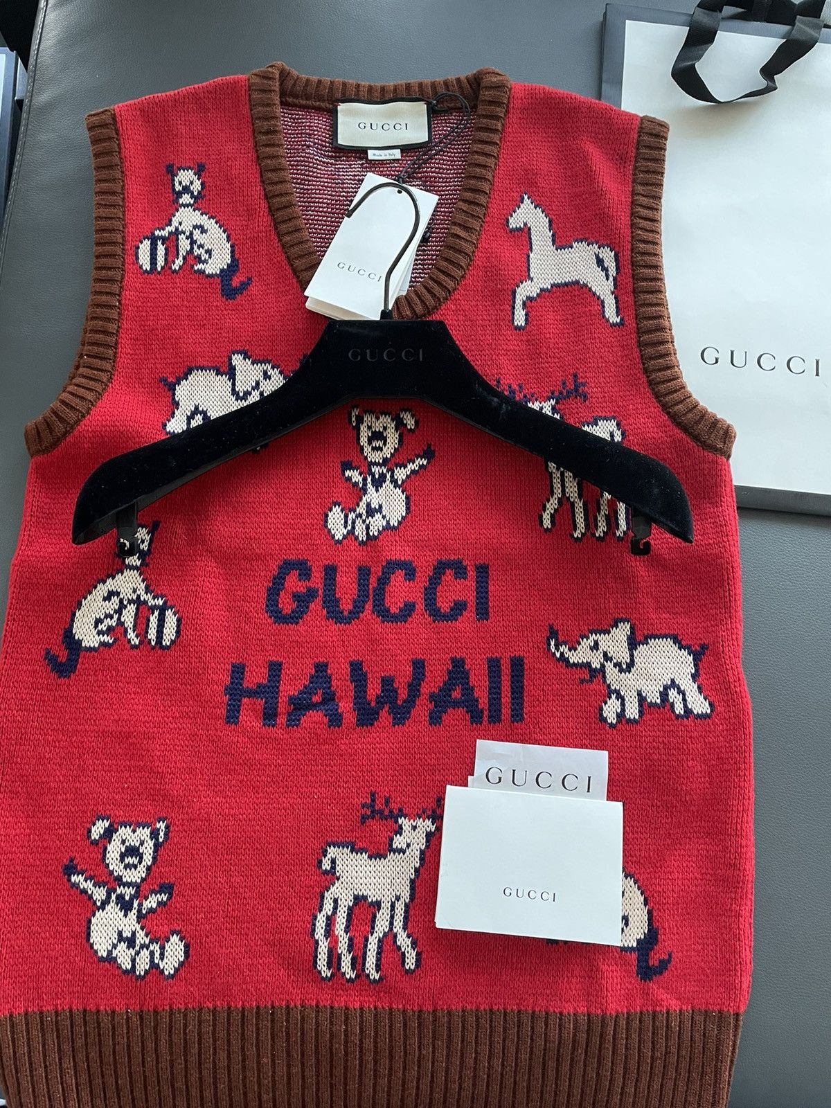 Gucci Rare Brand NEW Limited Edition Runway Sold Out Logo Sweater Size US M / EU 48-50 / 2 - 1 Thumbnail