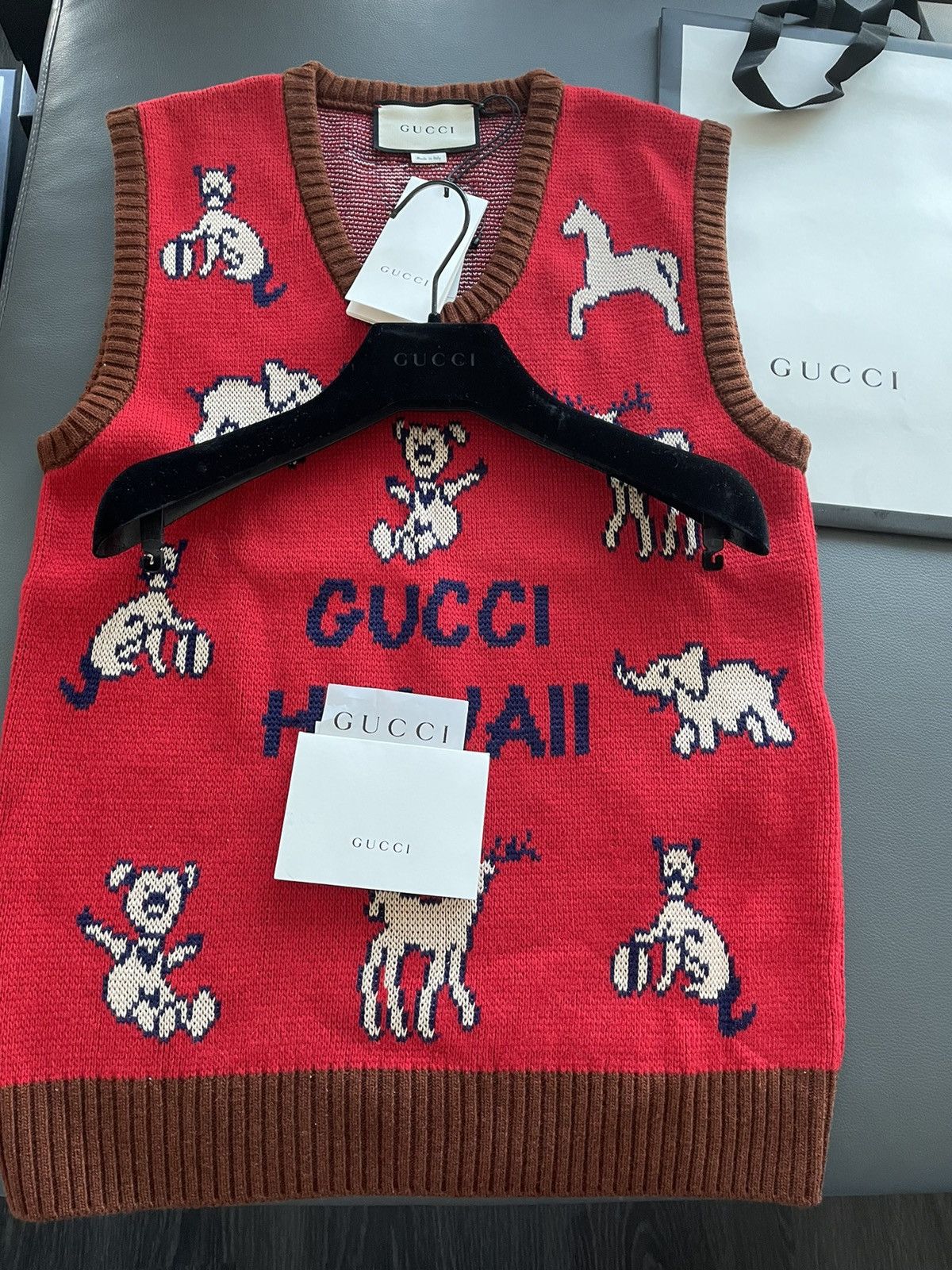 Gucci Rare Brand NEW Limited Edition Runway Sold Out Logo Sweater Size US M / EU 48-50 / 2 - 14 Thumbnail