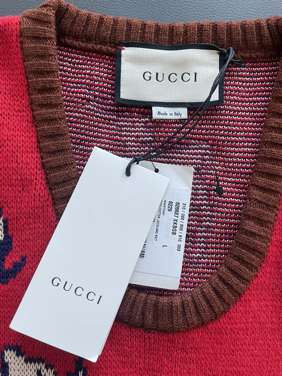 Gucci Rare Brand NEW Limited Edition Runway Sold Out Logo Sweater Size US M / EU 48-50 / 2 - 7 Thumbnail